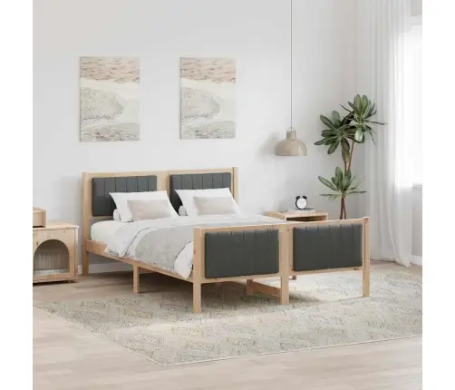 Beti Raam Peaga Pruun Ja Tumehall 135 X 190 Cm Männipuit