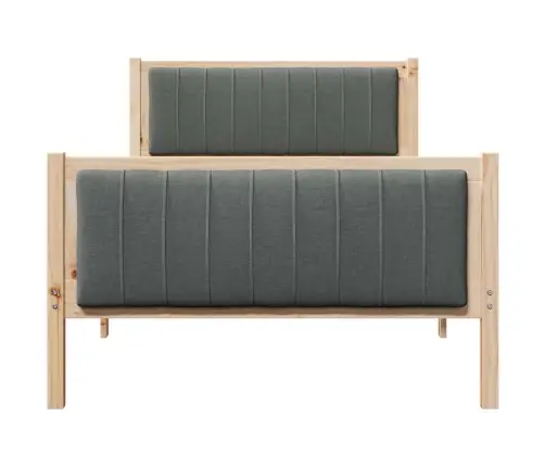 Beti Raam Peaga Pruun Ja Tumehall 100 X 200 Cm Männipuit