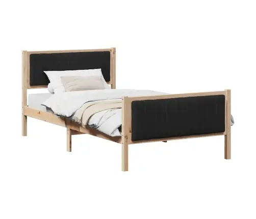 Gultas Rāmis Brūna Un Melna 100 X 200 Cm Priedes Masīvkoks Vidaxl Gultas Rāmis Brūna Un Melna 100 X 200 Cm Priedes Masīvkoks Vidaxl