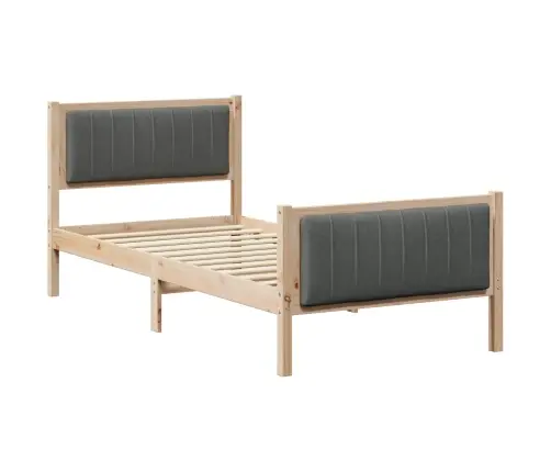 Beti Raam Peaga Pruun Ja Tumehall 90 X 200 Cm Männipuit