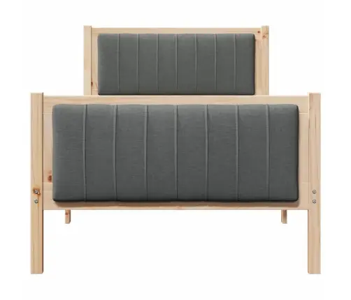 Beti Raam Peaga Pruun Ja Tumehall 90 X 200 Cm Männipuit