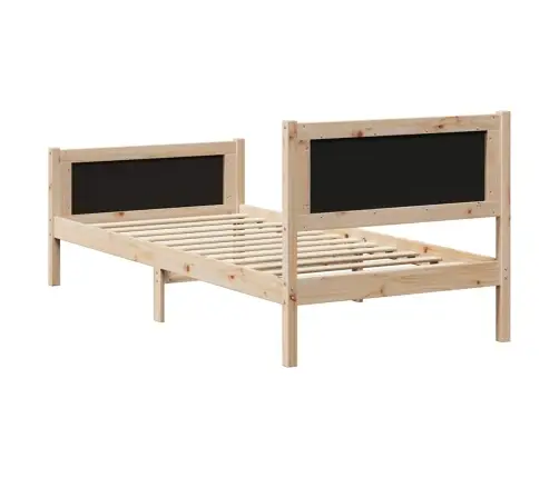 Beti Raam Peaga Pruun Ja Must 90 X 200 Cm Männipuit