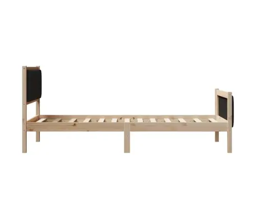 Beti Raam Peaga Pruun Ja Must 90 X 200 Cm Männipuit