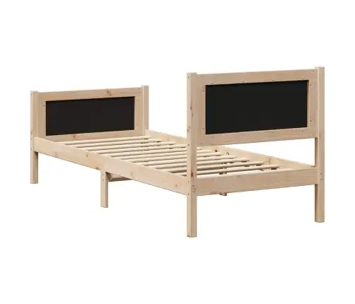 Gultas Rāmis Brūna Un Melna 80 X 200 Cm Priedes Masīvkoks Vidaxl