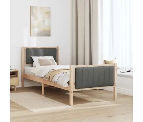 Beti Raam Peaga Pruun Ja Tumehall 75 X 190 Cm Männipuit