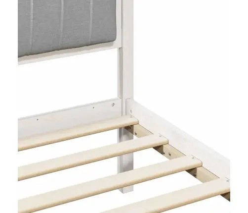 Beti Raam Peaga Valge Ja Helehall 75 X 190 Cm Männipuit