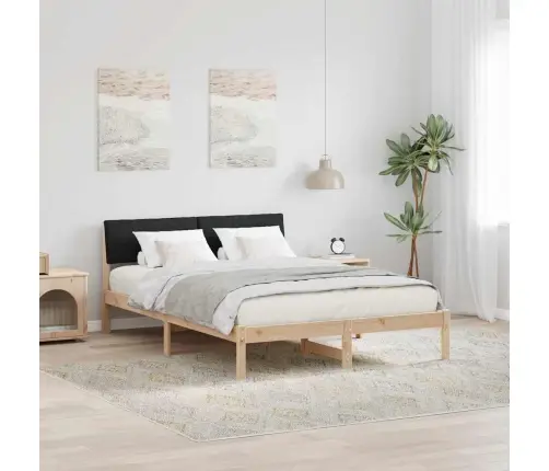 Lovos Rėmas Ruda Ir Juoda 160 X 200 Cm Pušies Masyvas