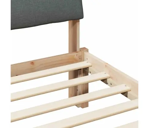 Beti Raam Peaga Pruun Ja Tumehall 150 X 200 Cm Männipuit