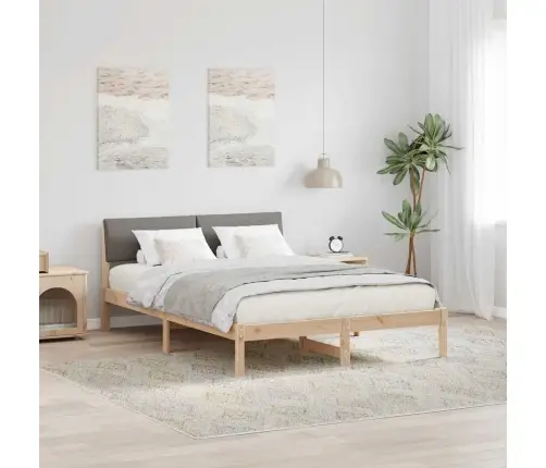 Lovos Rėmas Ruda Ir Taupe 150 X 200 Cm Pušies Masyvas