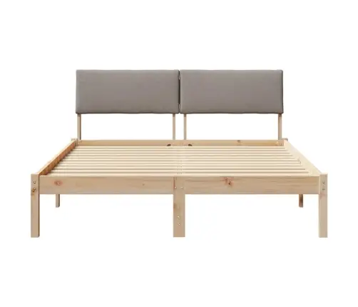 Lovos Rėmas Ruda Ir Taupe 150 X 200 Cm Pušies Masyvas