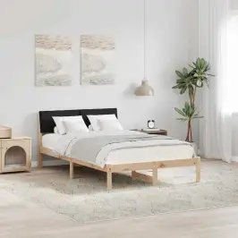 Beti Raam Peaga Pruun Ja Must 120 X 200 Cm Männipuit