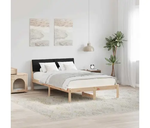 Beti Raam Peaga Pruun Ja Must 120 X 200 Cm Männipuit