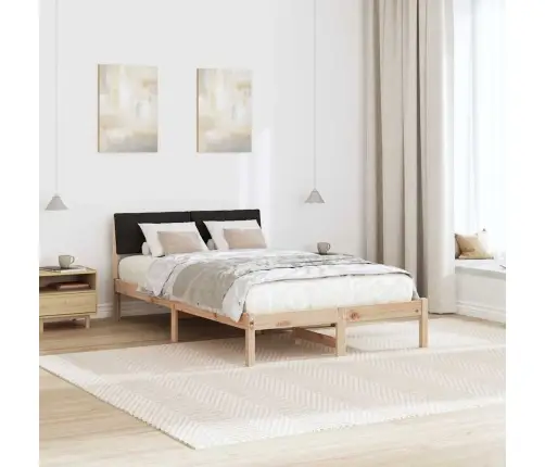 Beti Raam Peaga Pruun Ja Must 120 X 200 Cm Männipuit