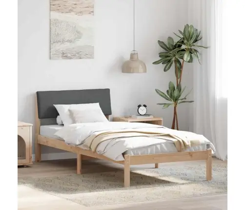 Lovos Rėmas Ruda Ir Tamsiai Pilka 100 X 200 Cm Pušies Masyvas