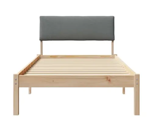 Lovos Rėmas Ruda Ir Tamsiai Pilka 100 X 200 Cm Pušies Masyvas