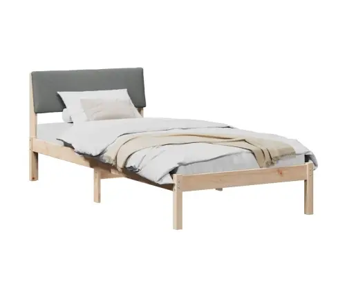 Lovos Rėmas Ruda Ir Tamsiai Pilka 90 X 200 Cm Pušies Masyvas