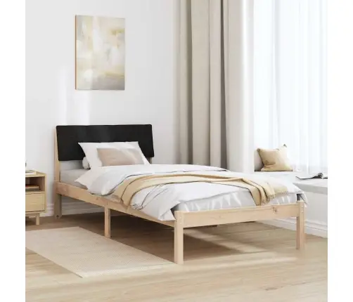 Lovos Rėmas Ruda Ir Juoda 90 X 200 Cm Pušies Masyvas