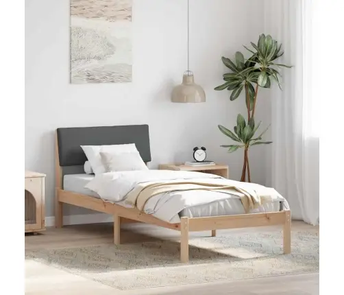 Beti Raam Peaga Pruun Ja Tumehall 80 X 200 Cm Männipuit