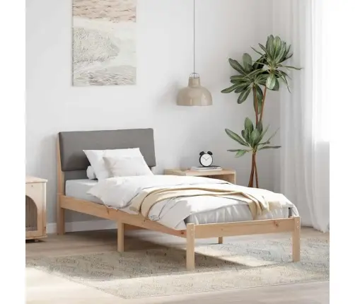 Beti Raam Peaga Pruun Ja Taupe 80 X 200 Cm Männipuit