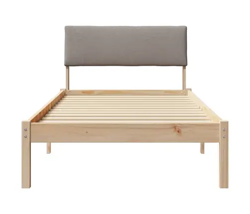 Beti Raam Peaga Pruun Ja Taupe 90 X 190 Cm Männipuit