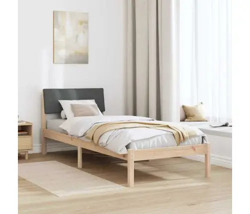 Beti Raam Peaga Pruun Ja Tumehall 75 X 190 Cm Männipuit