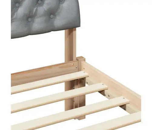 Lovos Rėmas Ruda Ir Šviesiai Pilka 160 X 200 Cm Pušies Masyvas