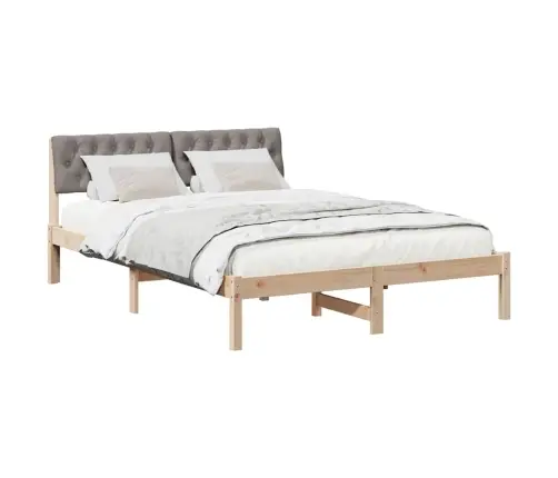 Beti Raam Peaga Pruun Ja Taupe 150 X 200 Cm Männipuit