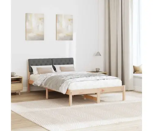 Beti Raam Peaga Pruun Ja Tumehall 120 X 200 Cm Männipuit