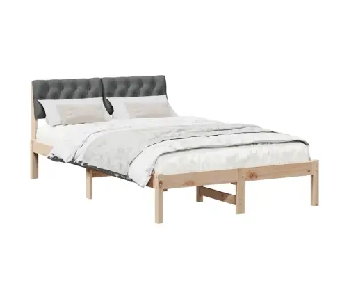 Lovos Rėmas Ruda Ir Tamsiai Pilka 120 X 190 Cm Pušies Masyvas