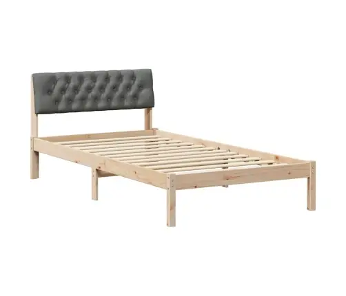 Beti Raam Peaga Pruun Ja Tumehall 100 X 200 Cm Männipuit