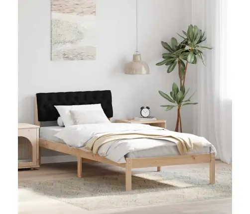 Lovos Rėmas Ruda Ir Juoda 90 X 200 Cm Pušies Masyvas