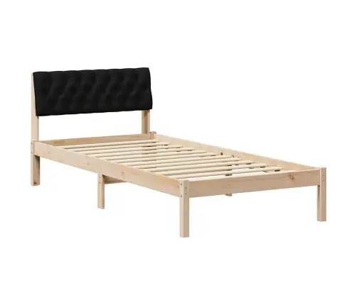 Lovos Rėmas Ruda Ir Juoda 90 X 200 Cm Pušies Masyvas