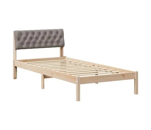 Beti Raam Peaga Pruun Ja Taupe 90 X 200 Cm Männipuit