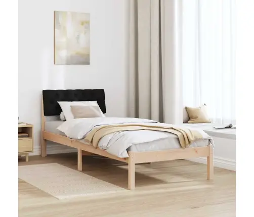 Lovos Rėmas Ruda Ir Juoda 80 X 200 Cm Pušies Masyvas