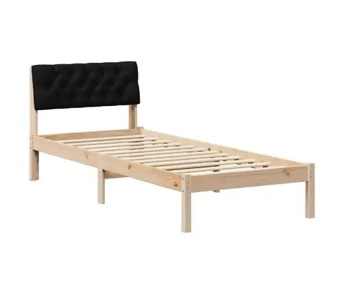 Lovos Rėmas Ruda Ir Juoda 80 X 200 Cm Pušies Masyvas