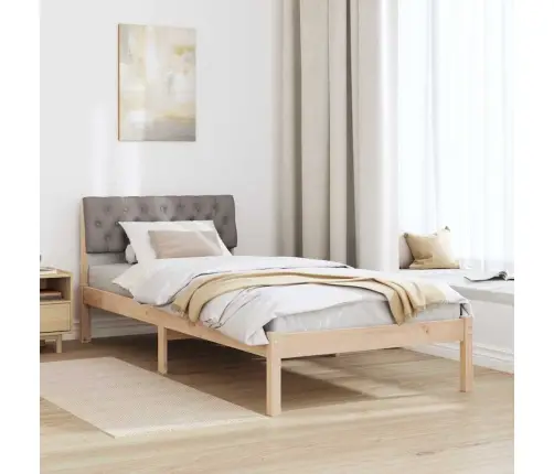 Lovos Rėmas Ruda Ir Taupe 90 X 190 Cm Pušies Masyvas