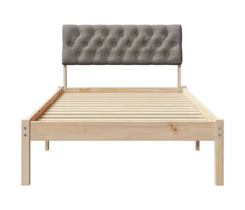 Lovos Rėmas Ruda Ir Taupe 90 X 190 Cm Pušies Masyvas