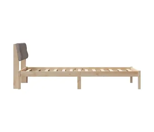 Lovos Rėmas Ruda Ir Taupe 90 X 190 Cm Pušies Masyvas