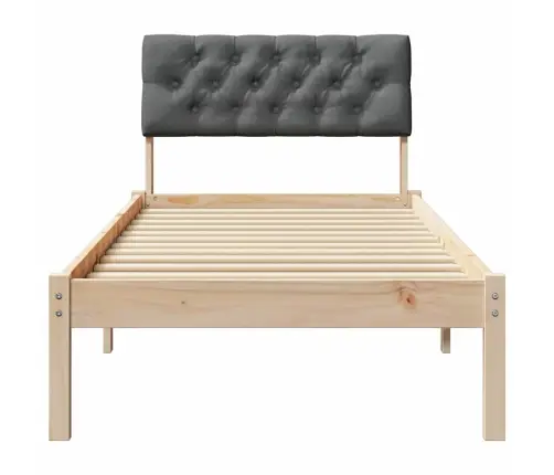 Lovos Rėmas Ruda Ir Tamsiai Pilka 75 X 190 Cm Pušies Masyvas