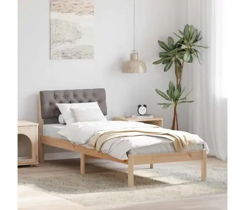 Beti Raam Peaga Pruun Ja Taupe 75 X 190 Cm Männipuit