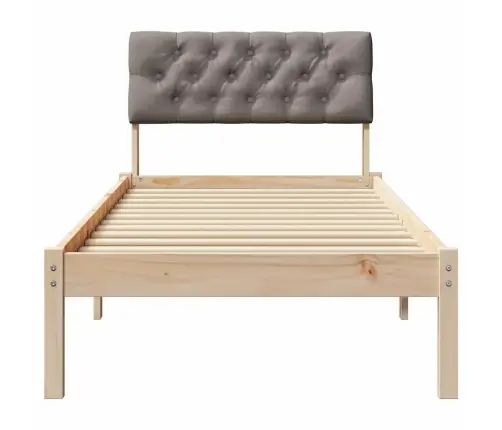 Beti Raam Peaga Pruun Ja Taupe 75 X 190 Cm Männipuit