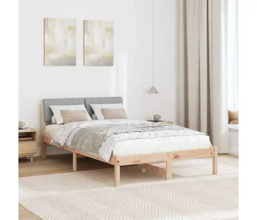 Beti Raam Peaga Pruun Ja Helehall 120 X 200 Cm Männipuit