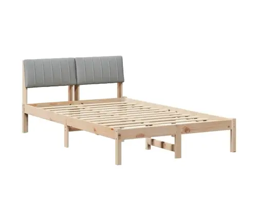 Beti Raam Peaga Pruun Ja Helehall 120 X 200 Cm Männipuit