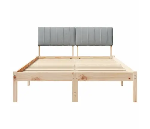 Beti Raam Peaga Pruun Ja Helehall 120 X 200 Cm Männipuit