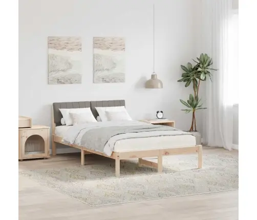 Beti Raam Peaga Pruun Ja Taupe 120 X 200 Cm Männipuit