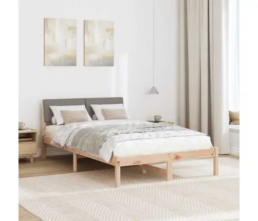 Beti Raam Peaga Pruun Ja Taupe 120 X 200 Cm Männipuit