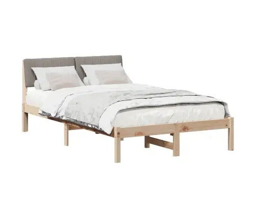 Beti Raam Peaga Pruun Ja Taupe 120 X 200 Cm Männipuit