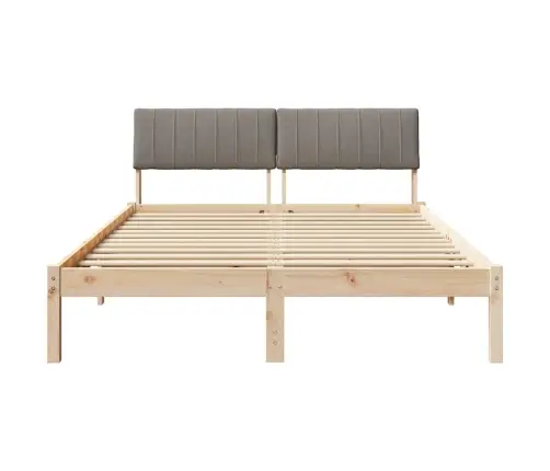 Beti Raam Peaga Pruun Ja Taupe 140 X 190 Cm Männipuit