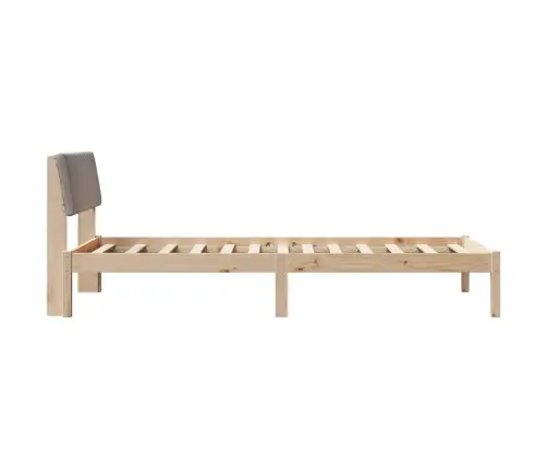 Beti Raam Peaga Pruun Ja Taupe 100 X 200 Cm Männipuit