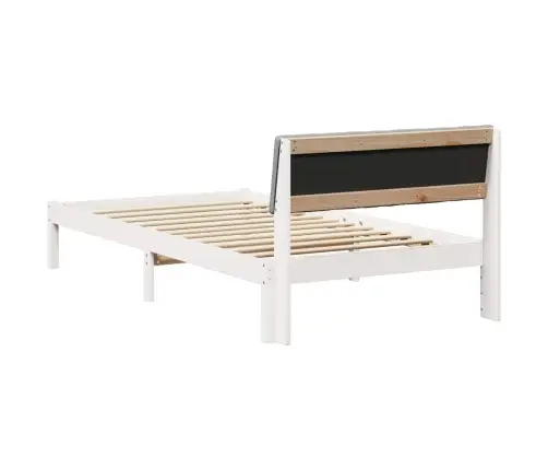 Lovos Rėmas Balta Ir Šviesiai Pilka 100 X 200 Cm Pušies Masyvas